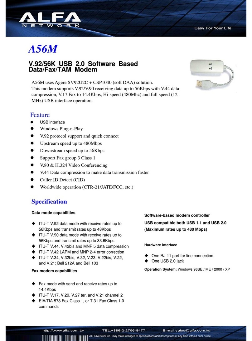 Alfa Network A56M Manuel utilisateur
