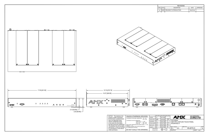 AMX NetLinx NXP-TPI/4 Manuel utilisateur