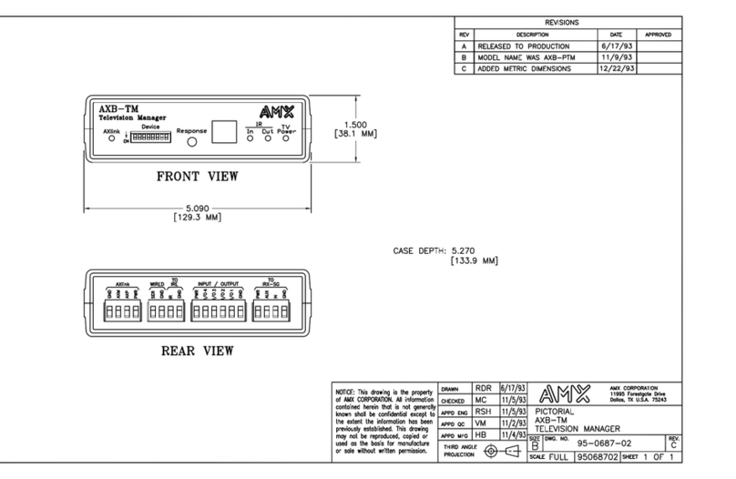 AMX AXB-TM Mode d’emploi