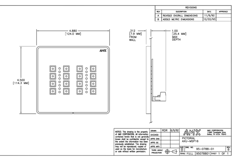 AMX AXU-MSP16 Guide de démarrage rapide AMX AXU-MSP16 Guide de démarrage rapide