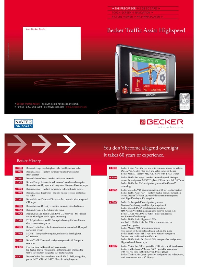 Becker Highspeed 7934 Manuel utilisateur