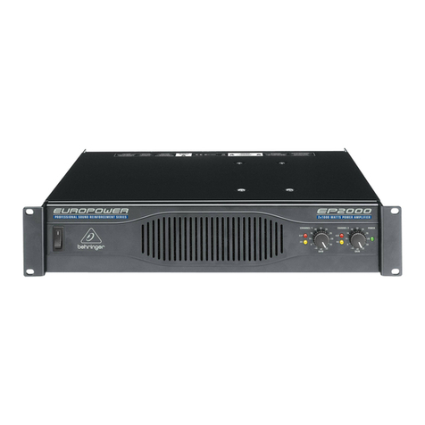 Behringer EUROPOWER EP2000 Manuel utilisateur