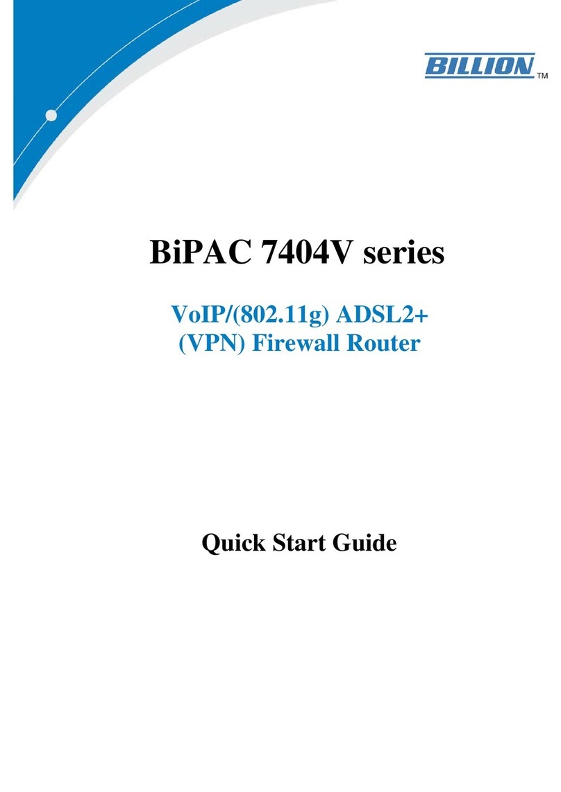 Billion BiPAC 7404V series Manuel utilisateur