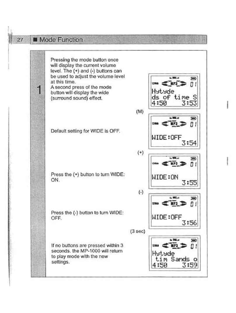 Audiovox MP100B Manuel utilisateur