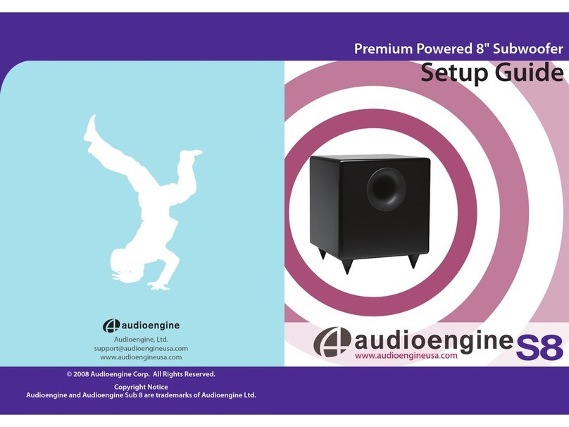 AudioEngine AS8 Manuel utilisateur