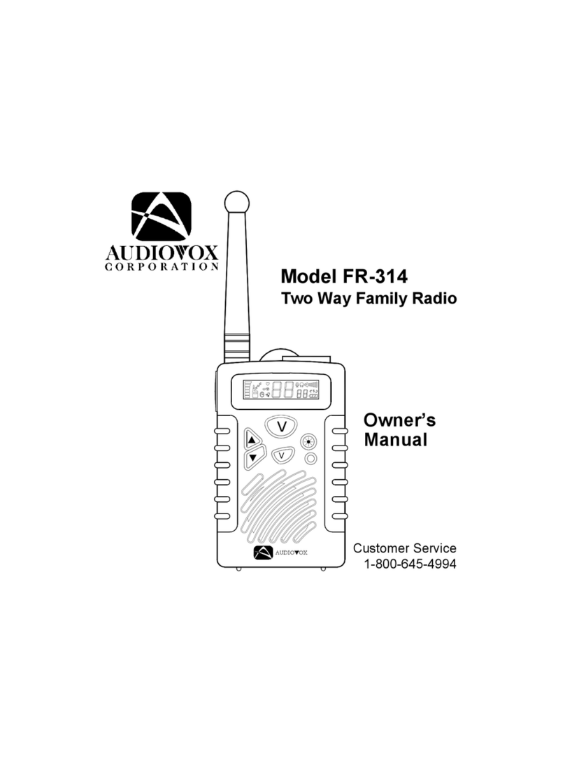 Audiovox FR314B Manuel utilisateur