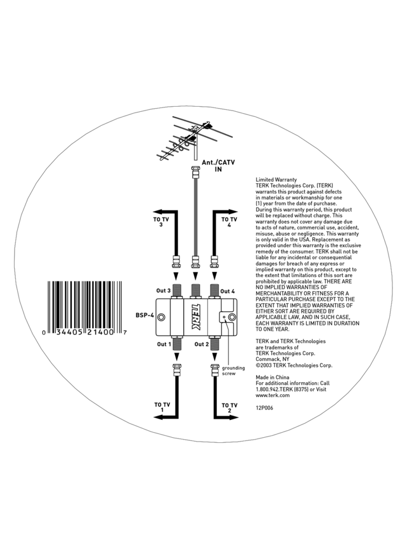 TERK Technologies BSP-4 Manuel d'instructions