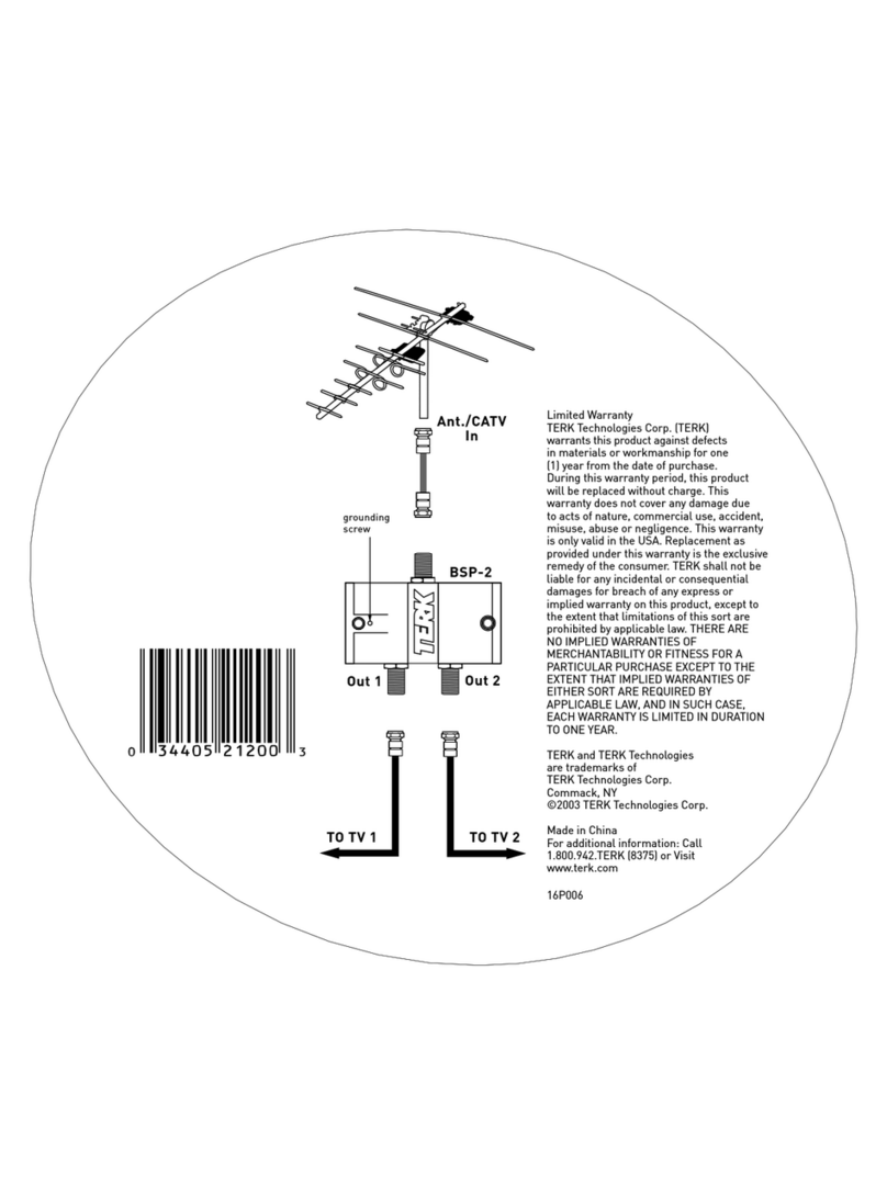 TERK Technologies BSP-2 Manuel d'instructions