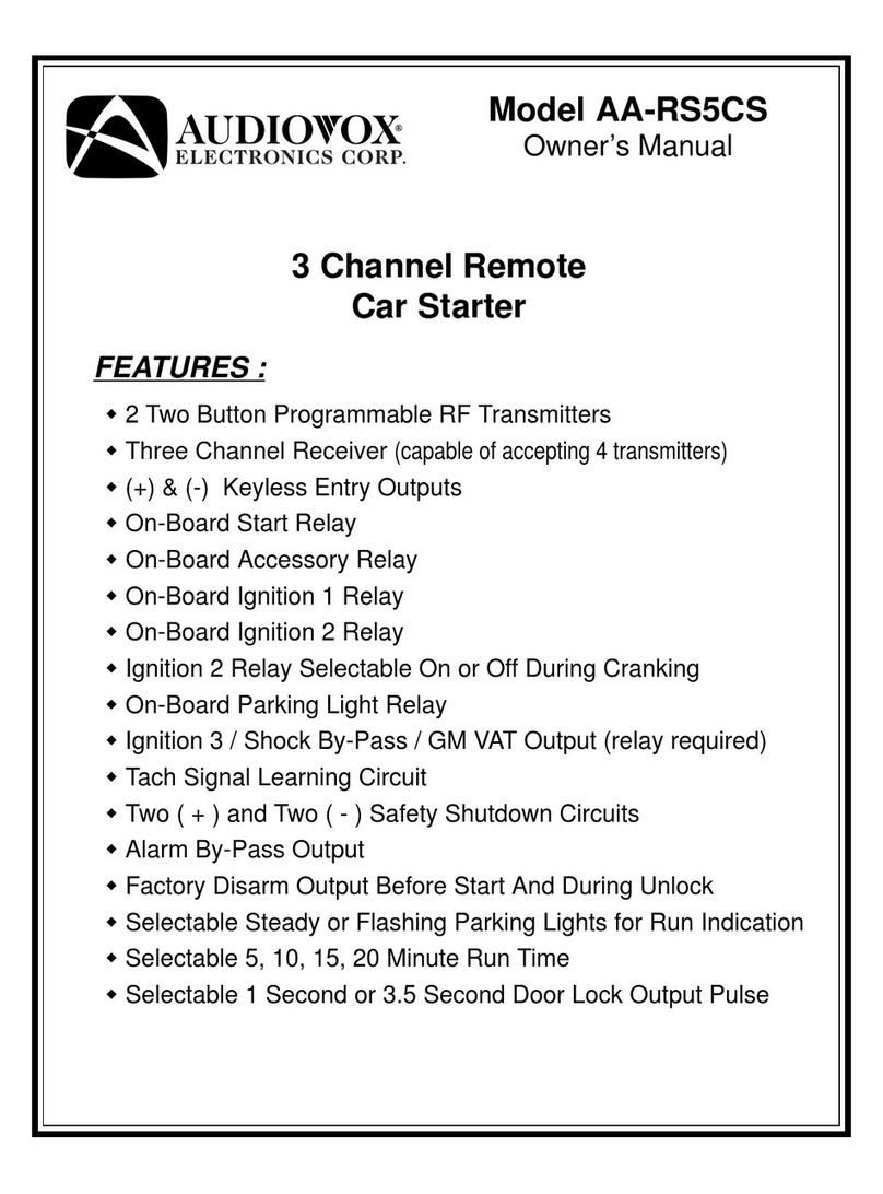 Audiovox AA-RS5CS Manuel utilisateur