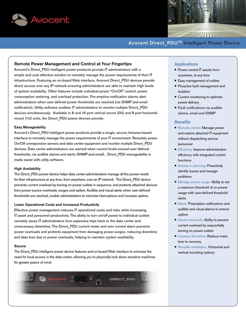 Avocent Direct_PDU Manuel utilisateur