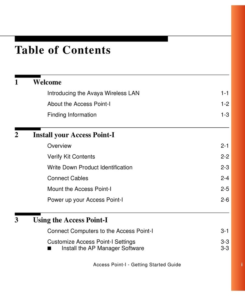 Avaya AP-1 Manuel utilisateur