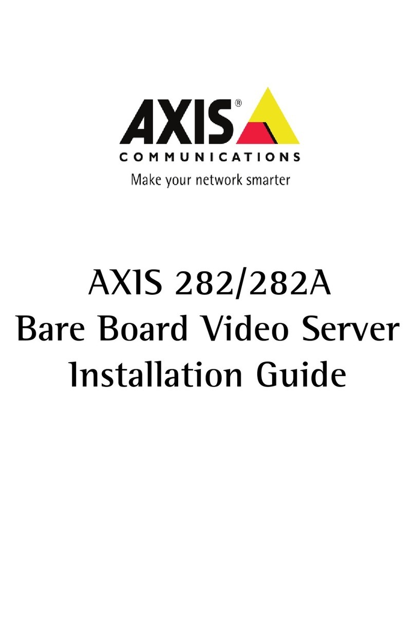 Axis 282 Manuel utilisateur