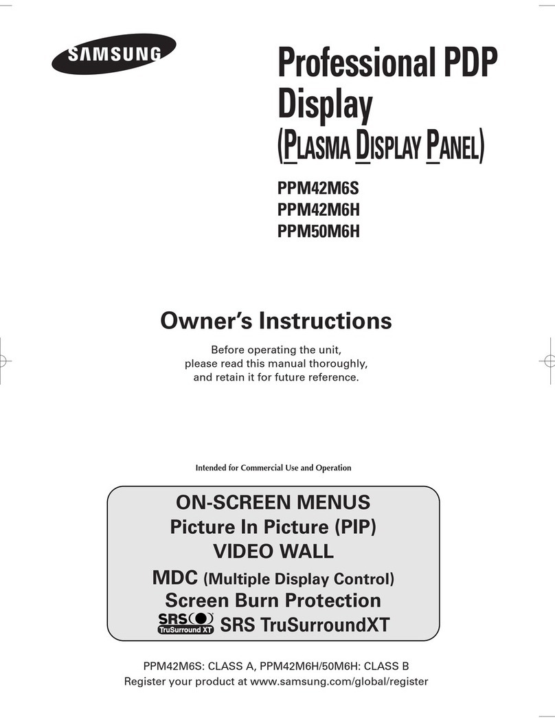 Samsung PPM42M6SS Manuel utilisateur