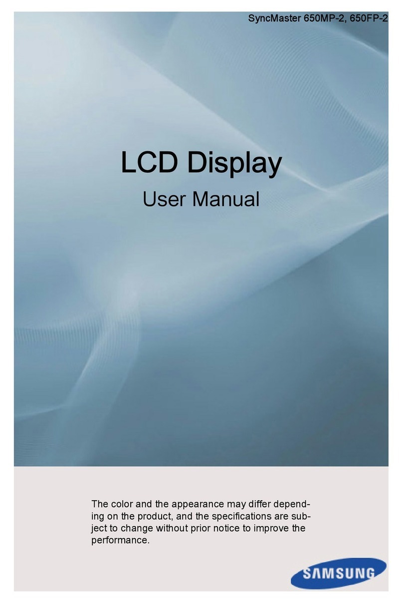 Samsung SyncMaster 650MP-2 Manuel utilisateur