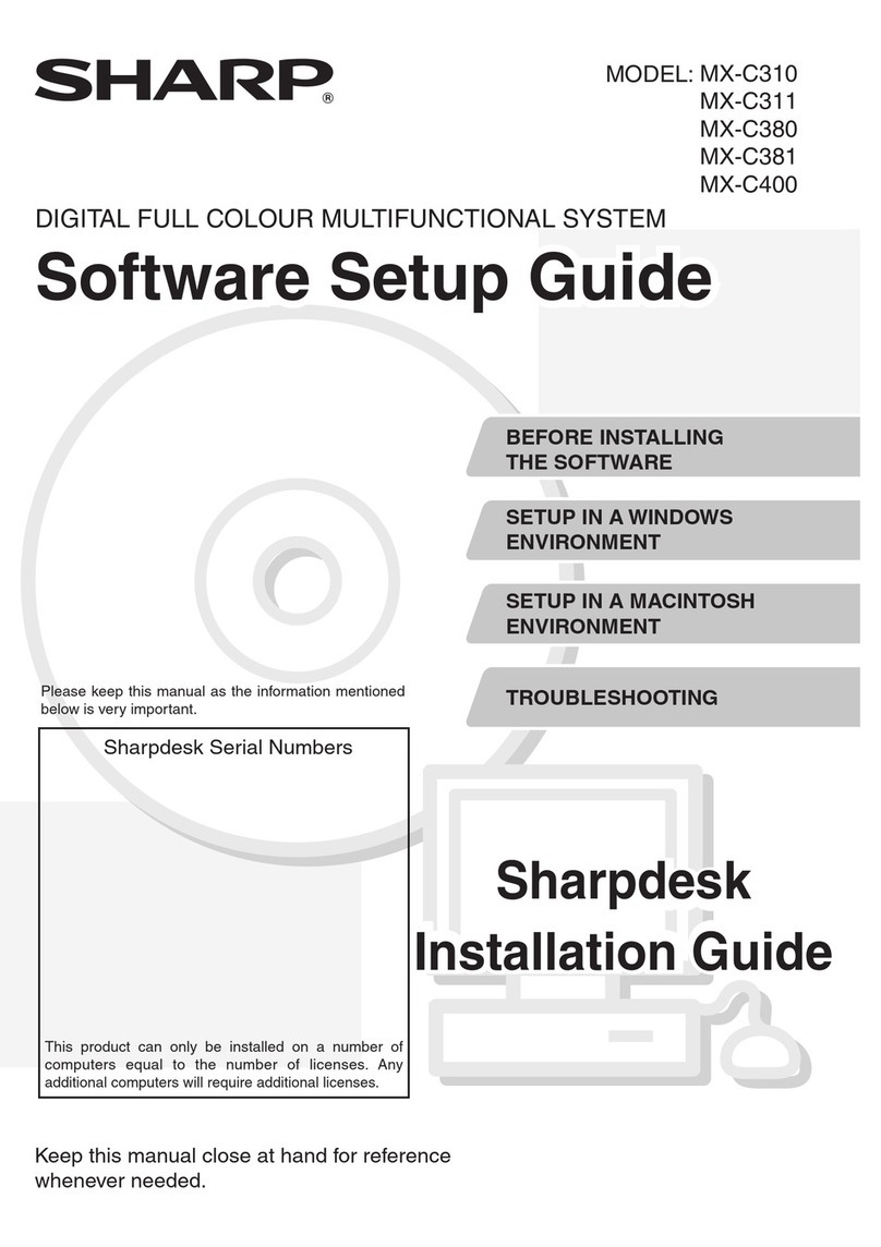 Sharp MX-C381 Manuel utilisateur