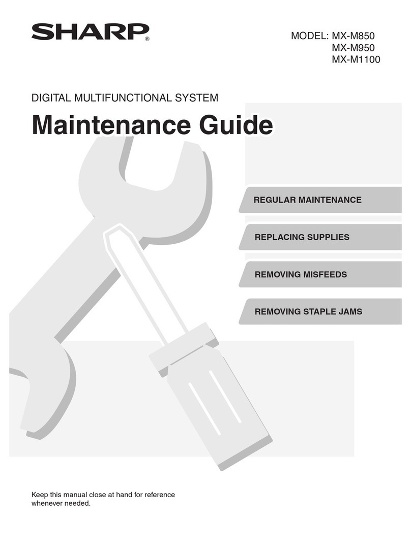 Sharp MX-M1100 Manuel d'utilisation