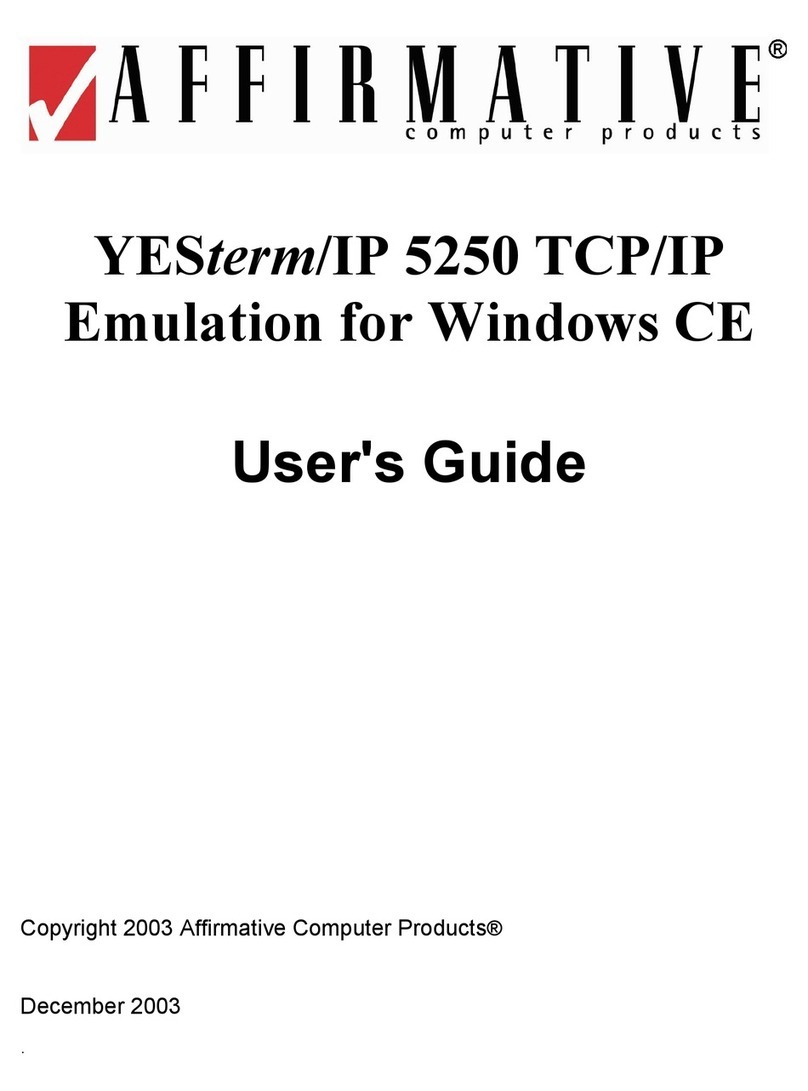 Affirmative 5250 Manuel utilisateur