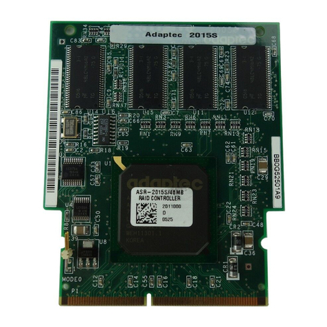 Adaptec 2010S - SCSI RAID Storage Controller Guide de sécurité Adaptec 2010S - SCSI RAID Storage Controller Guide de sécurité