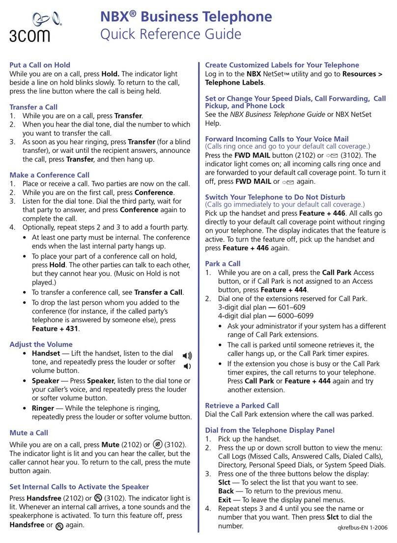 3Com NBX 100 Manuel utilisateur