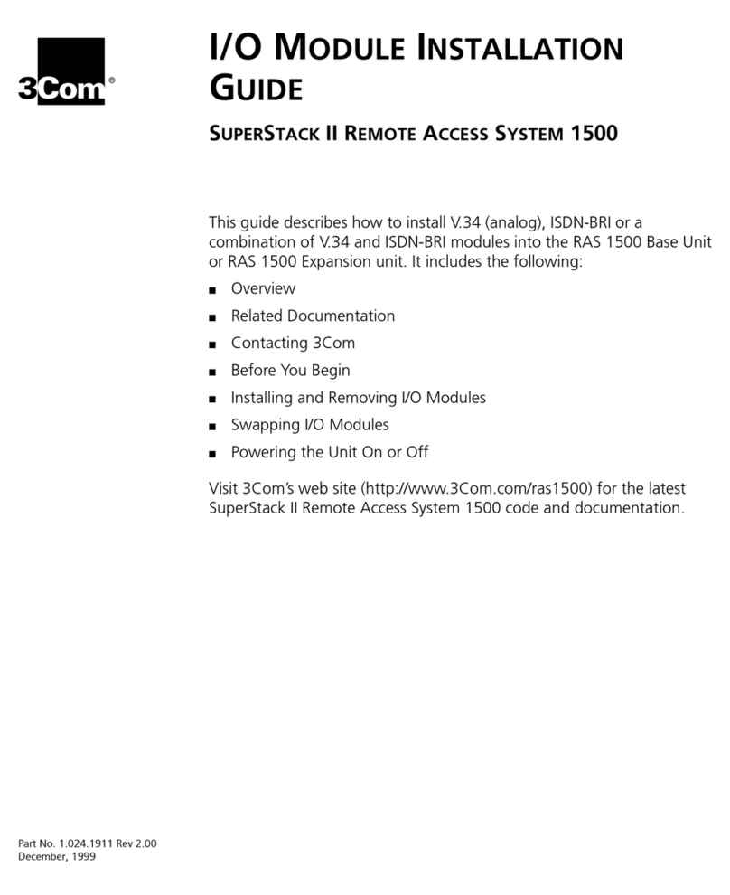 3Com 3C421600A Manuel utilisateur 3Com 3C421600A Manuel utilisateur