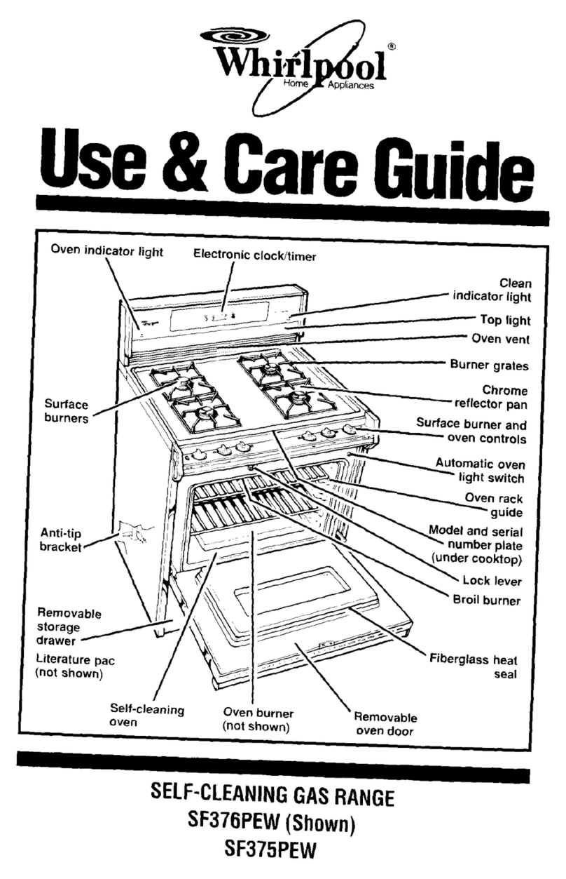 Whirlpool SF376PEW Manuel utilisateur