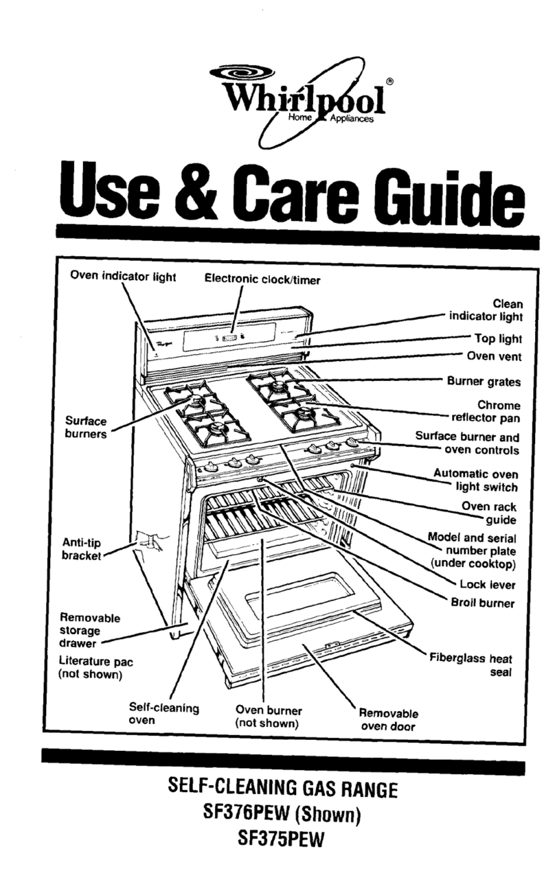 Whirlpool SF375PEW Manuel utilisateur