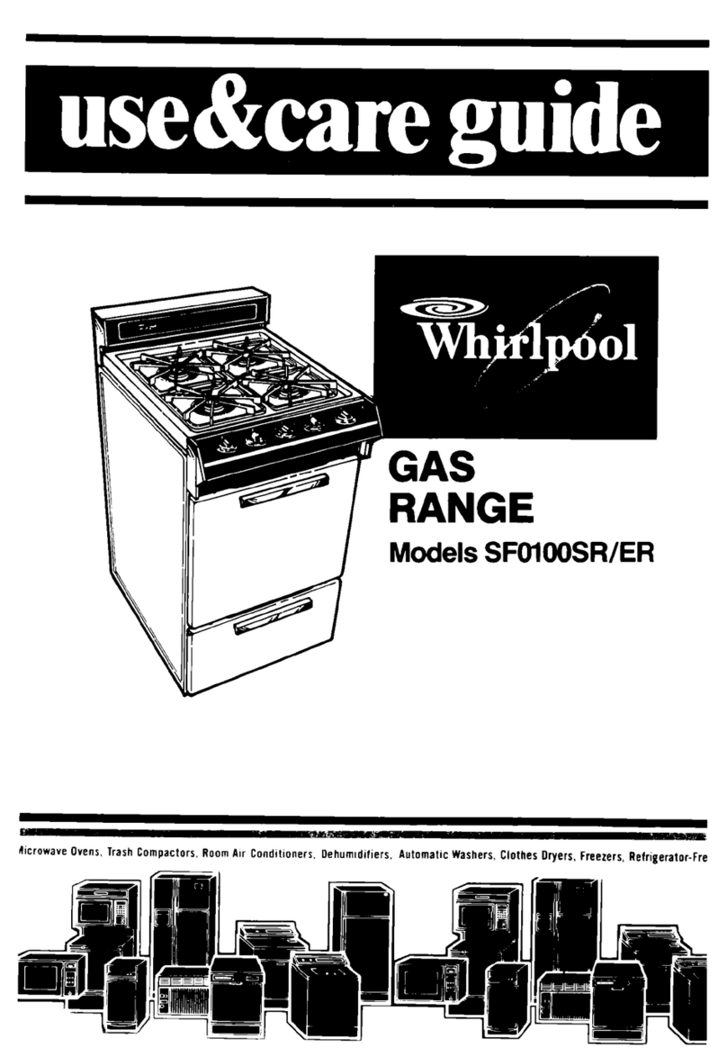 Whirlpool SFOlOOSR/ER Manuel utilisateur