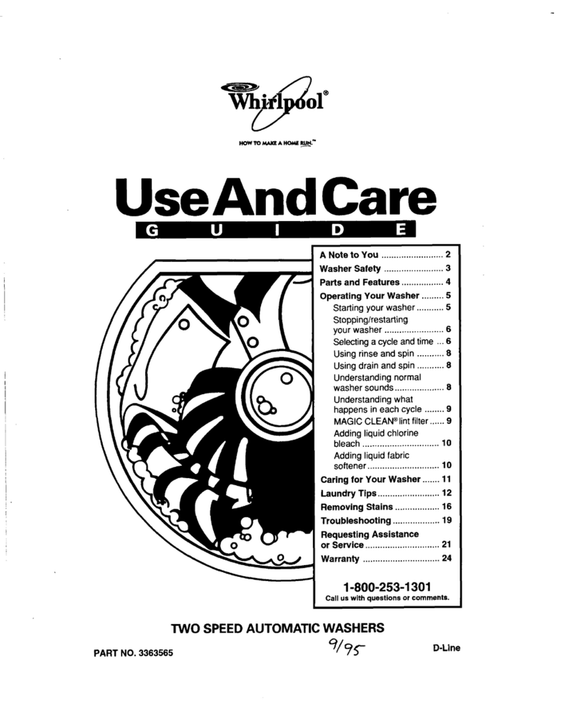 Whirlpool 3363565 Manuel utilisateur