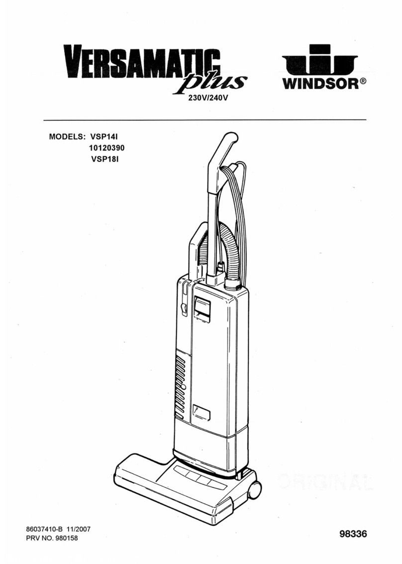 Windsor Versamatic Plus 10120390 Manuel utilisateur Windsor Versamatic Plus 10120390 Manuel utilisateur