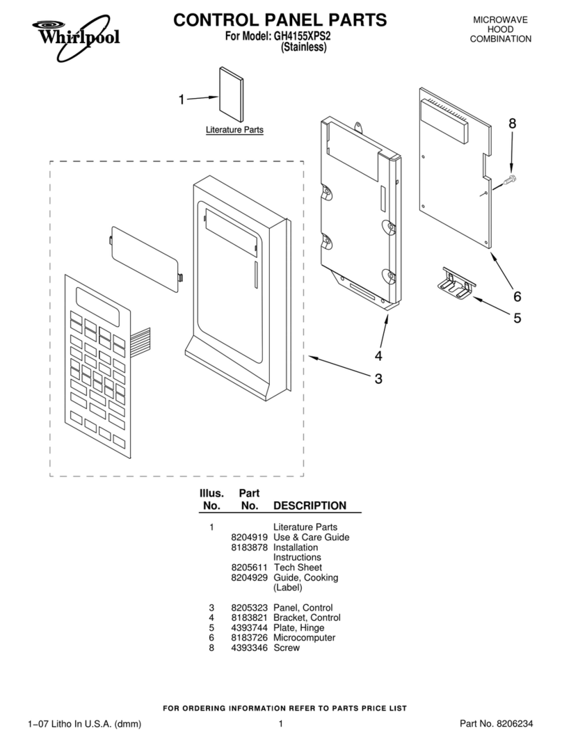 Whirlpool GH4155XPS2 Manuel utilisateur Whirlpool GH4155XPS2 Manuel utilisateur
