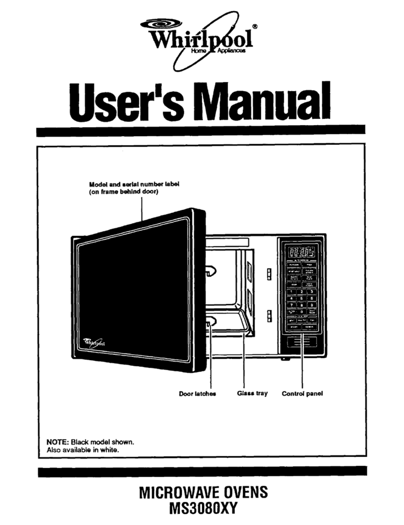 Whirlpool MS3080XY Manuel utilisateur
