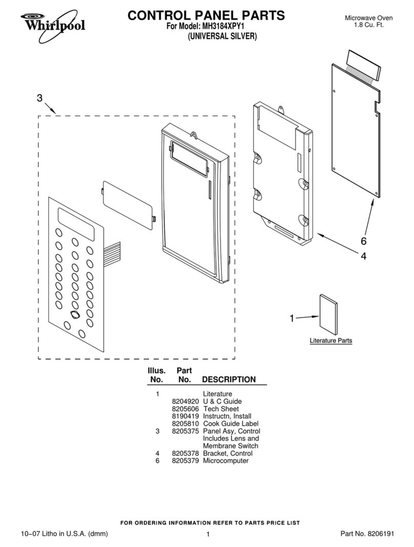 Whirlpool MH3184XPY1 Manuel utilisateur