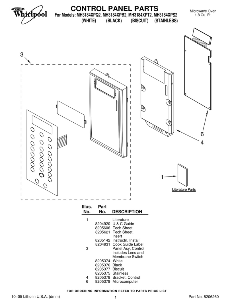 Whirlpool MH3184XPB2 Manuel utilisateur