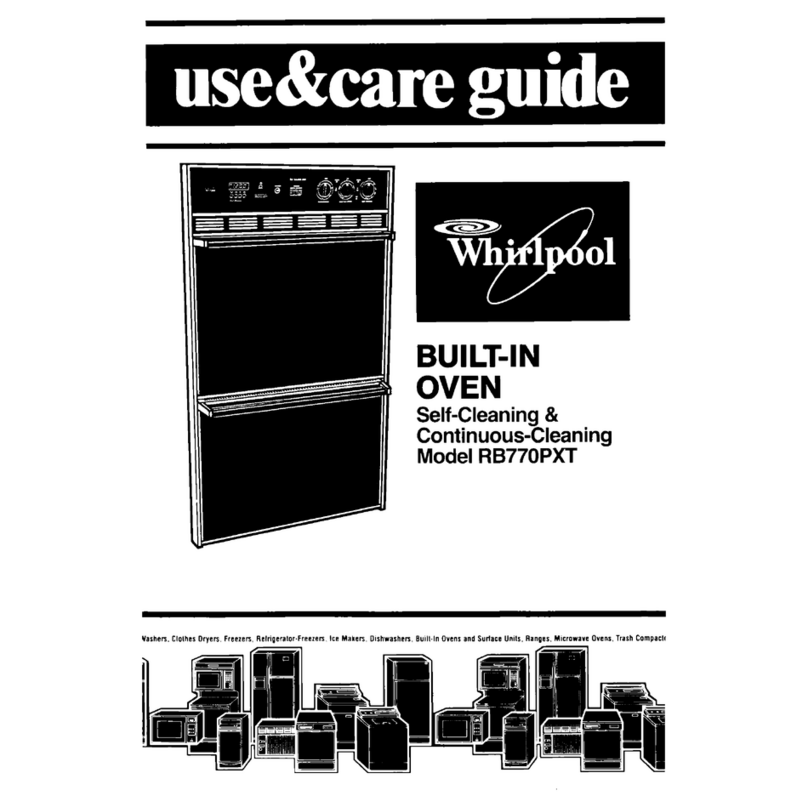 Whirlpool RB770PXT Manuel utilisateur