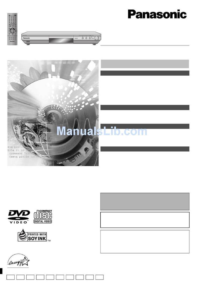 Panasonic DVD-S35S - Ultra-Slim Progressive-Scan DVD Manuel utilisateur