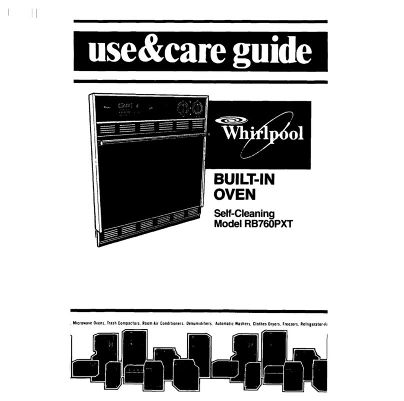 Whirlpool RB760PXT Manuel utilisateur
