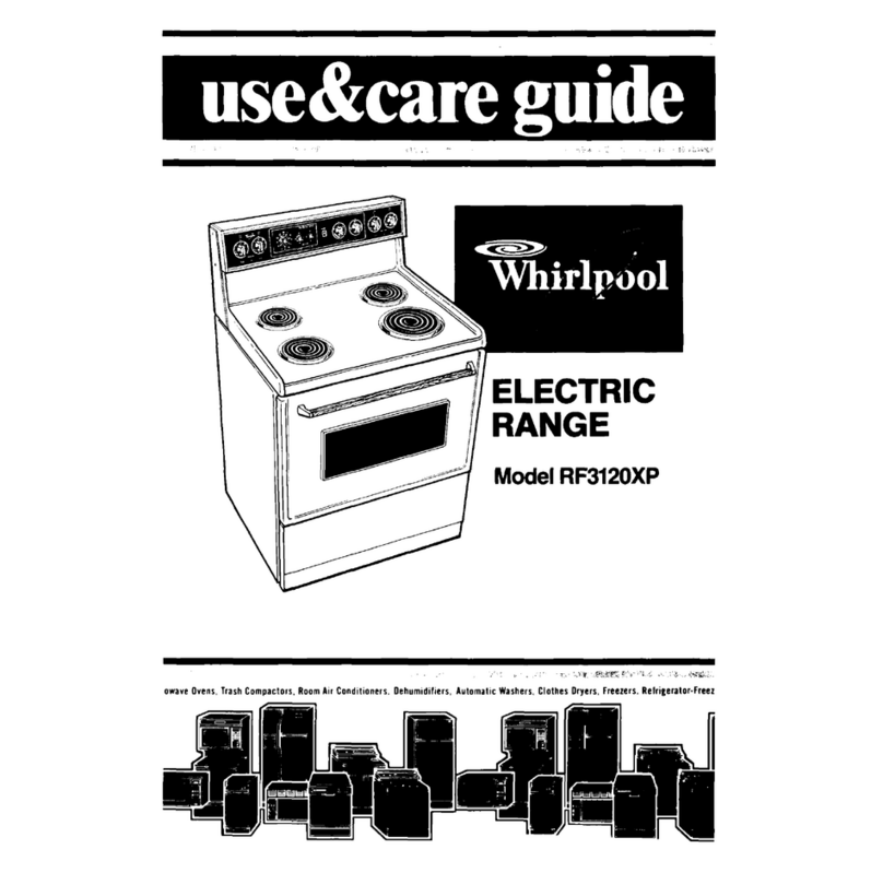 Whirlpool RF3120XP Manuel utilisateur Whirlpool RF3120XP Manuel utilisateur