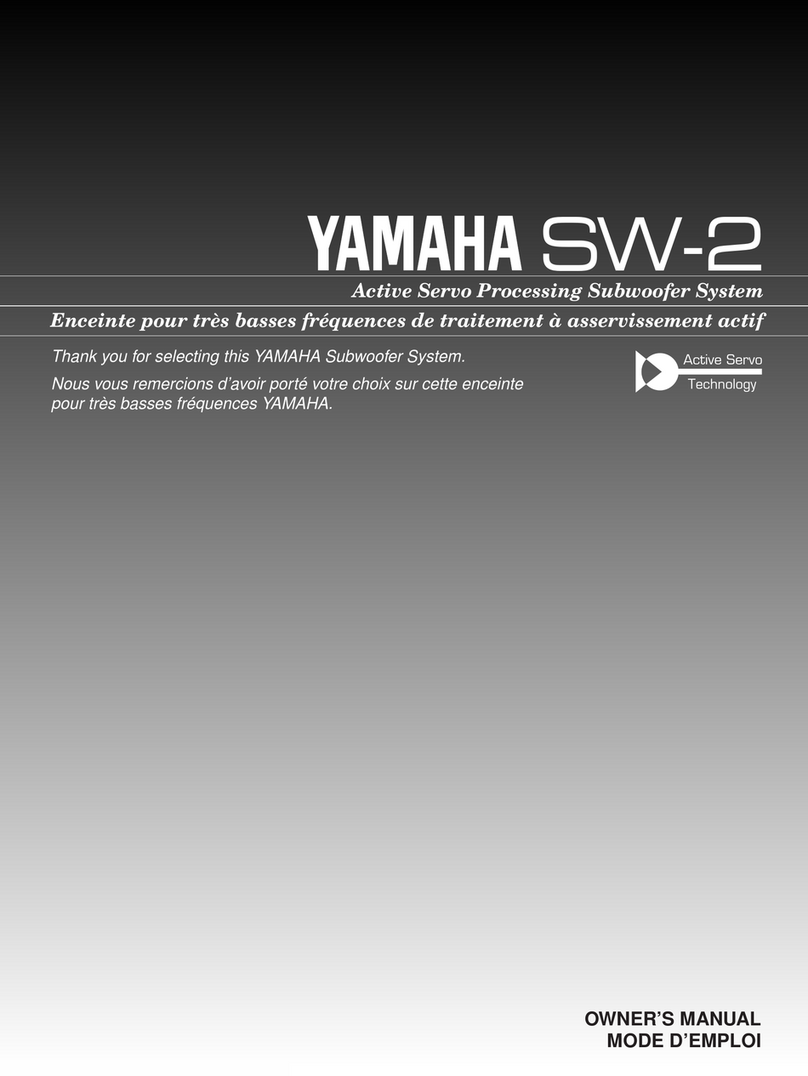 Yamaha SW-2 Manuel utilisateur