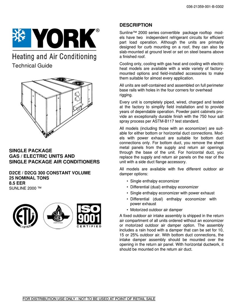 York D2CE Guide de démarrage rapide