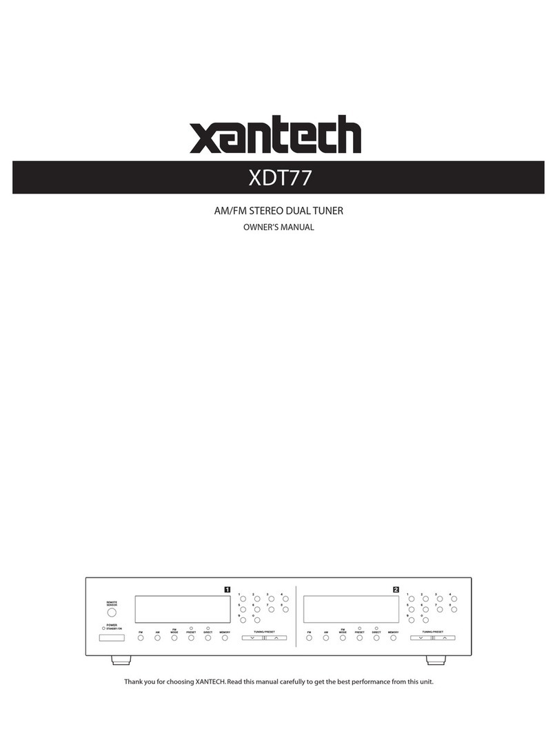 Xantech XDT77 Manuel utilisateur