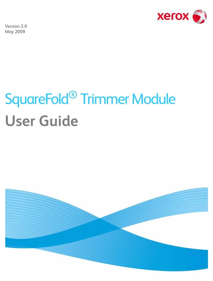 Xerox SquareFold Trimmer Module Manuel utilisateur Xerox SquareFold Trimmer Module Manuel utilisateur