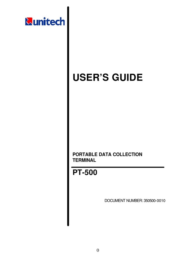 Unitech PT-500 Manuel utilisateur