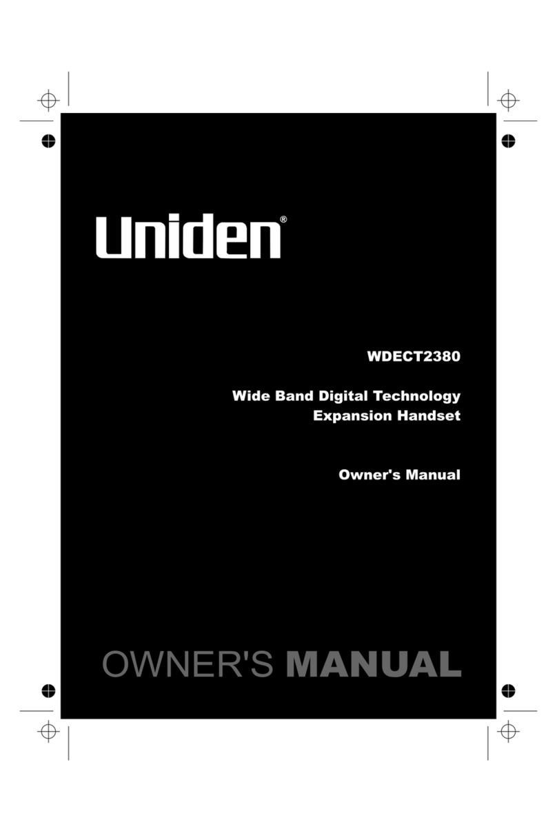 Uniden WDECT2380 Manuel utilisateur