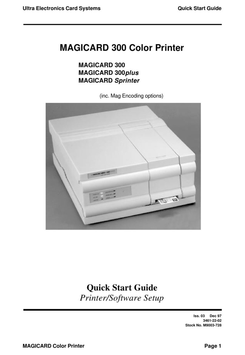 Ultra electronics MAGICARD 300plus Manuel utilisateur