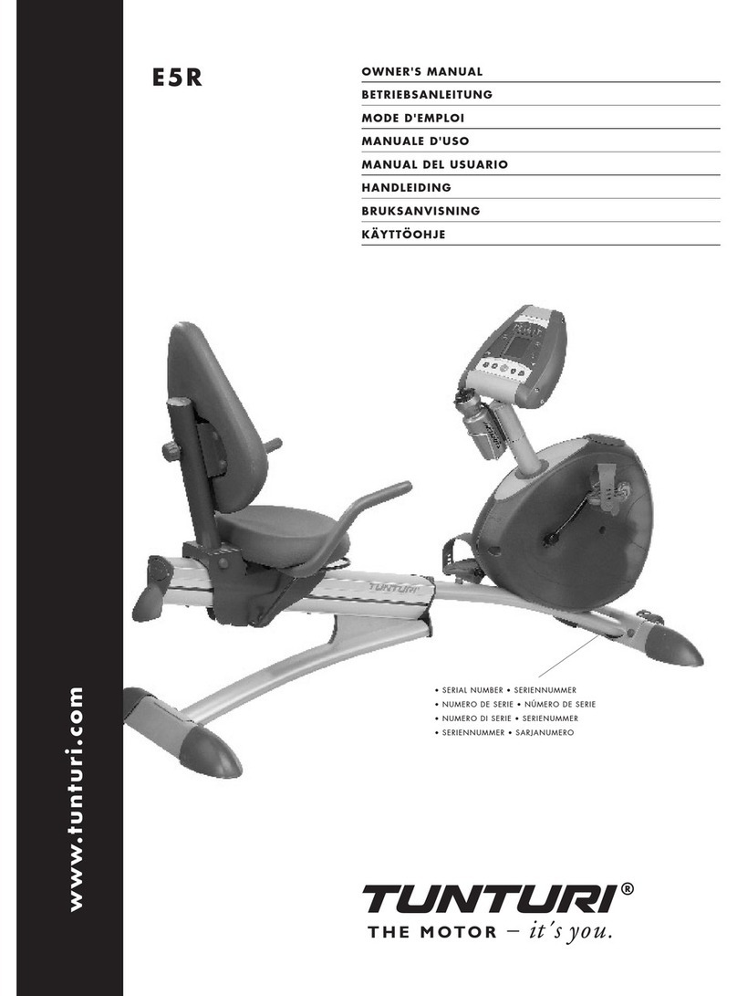 Tunturi E5R Manuel utilisateur
