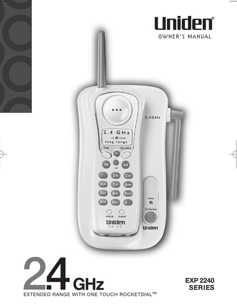Uniden EXP2240 Manuel utilisateur