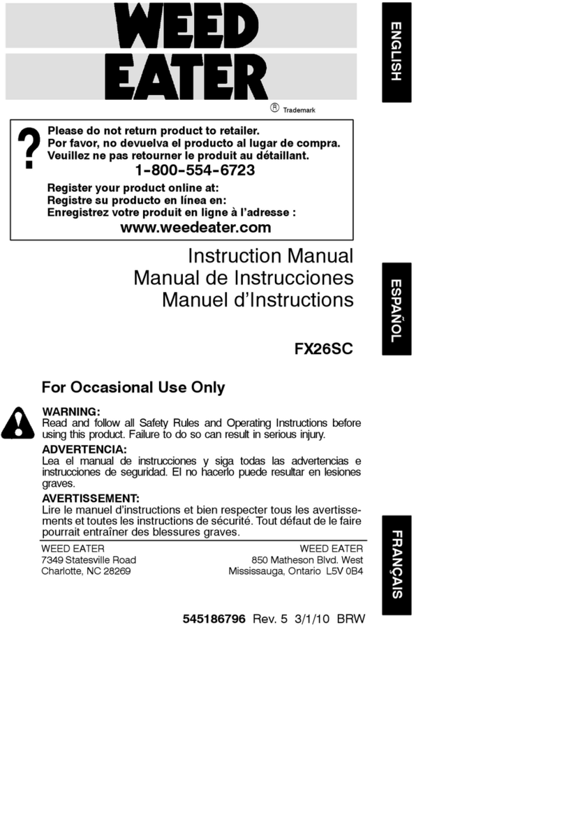 Weed Eater 952711941 Manuel utilisateur