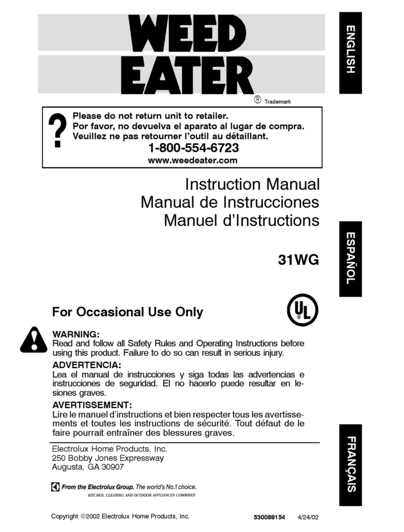 Weed Eater 31WG Manuel utilisateur