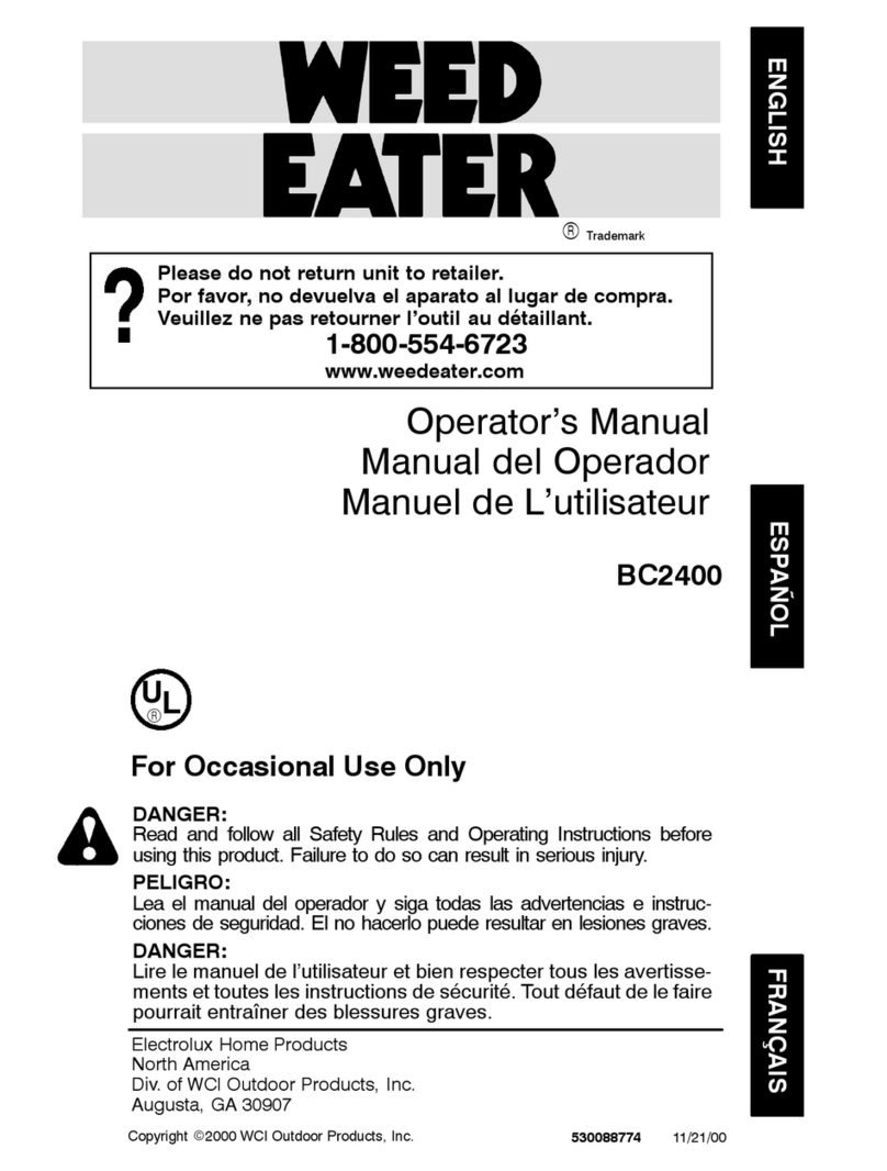 Weed Eater 530088774 Manuel utilisateur