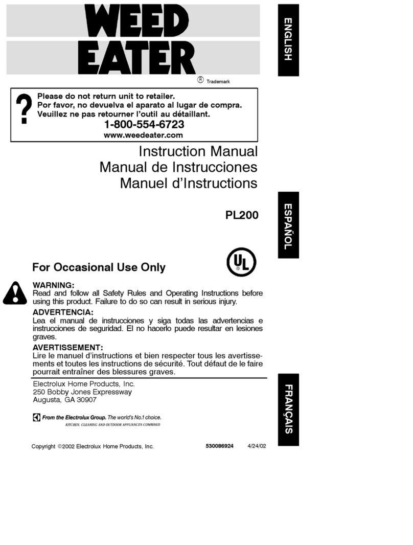 Weed Eater 530086924 Manuel utilisateur